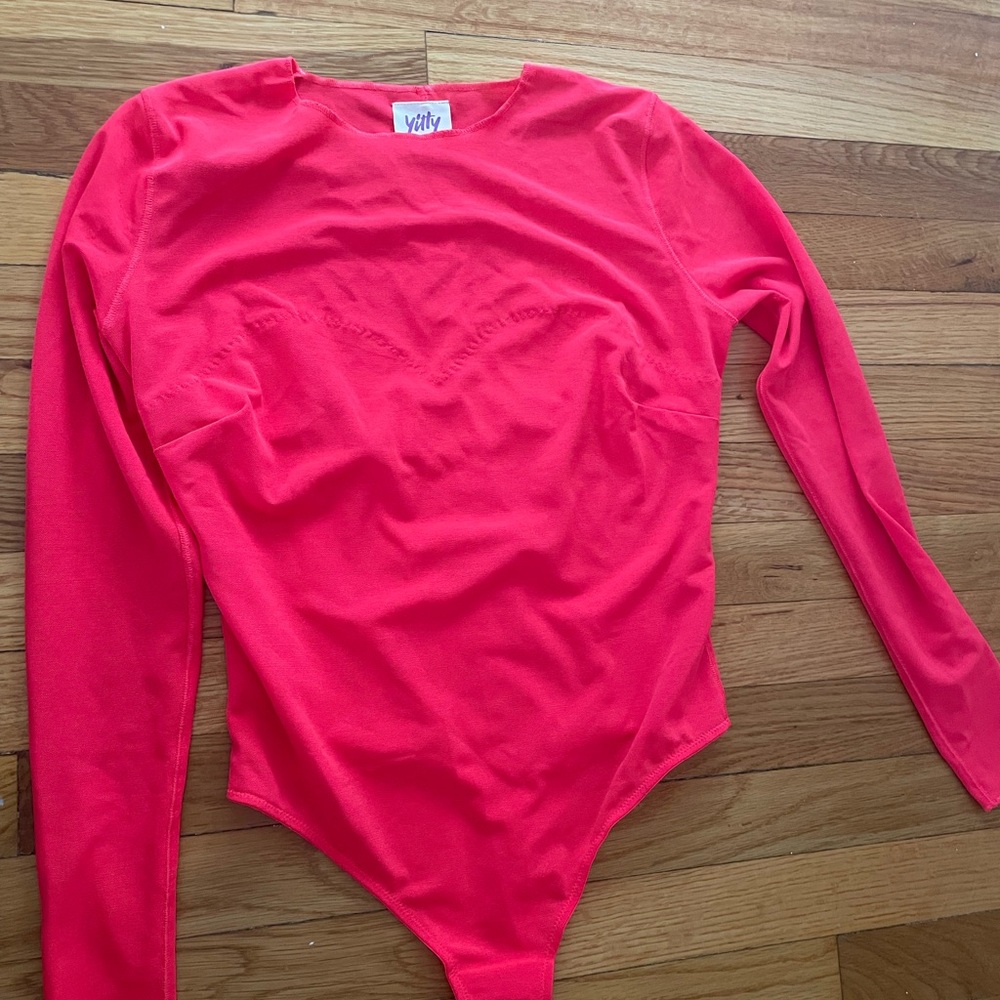 Vibrant Pink Long Sleeve Bodysuit